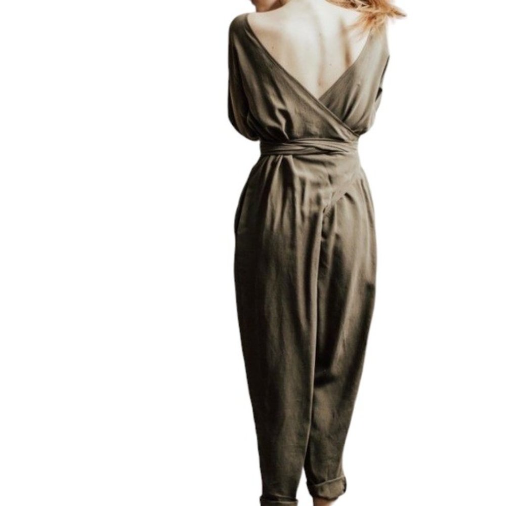 Hackwith Design House Reversible Wrap Jumpsuit Ju… - image 3